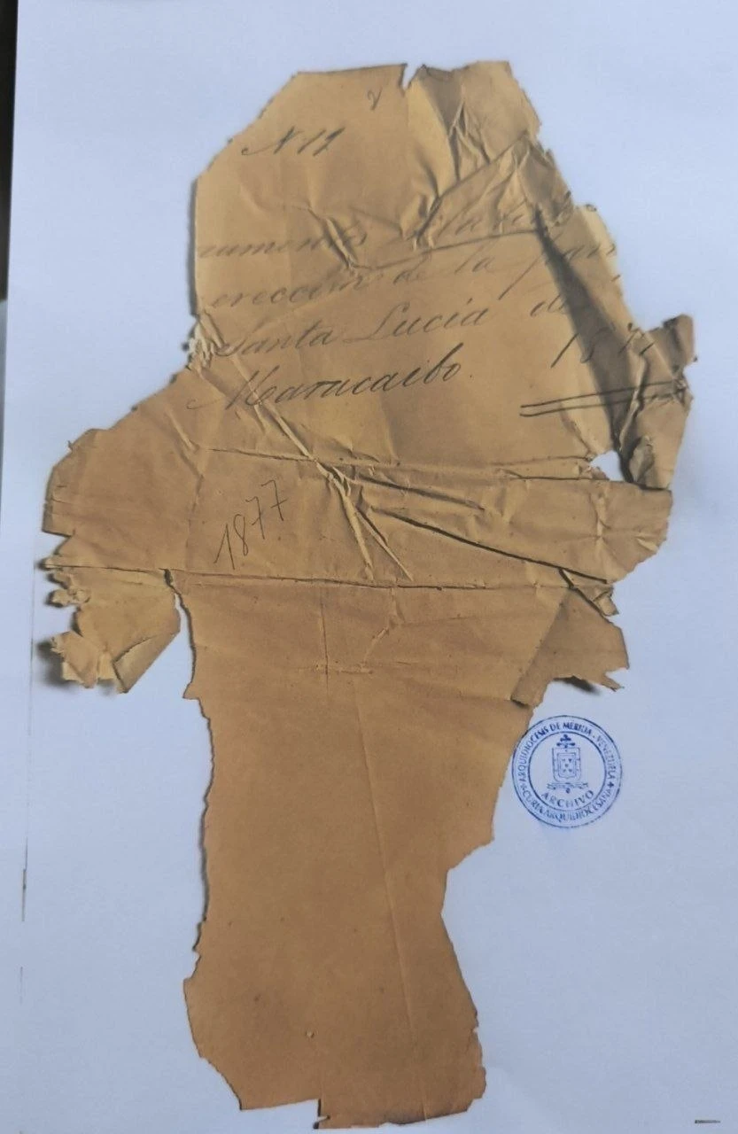 Carátula original del expediente N.º 11 de 1877, muy deteriorada